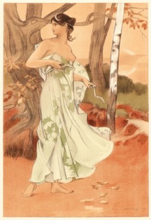Auguste Donnay (Belgian, 1862 - 1921). Artémis, 1897. Color lithograph on wove paper. Sheet: 405 mm