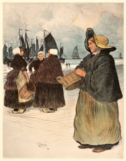 Louis Bourgeois (French, born 1873). Les SardiniÃ¨res, 1898. Color lithograph on wove paper. Sheet: