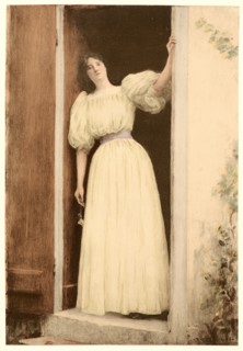 RaphaÃ«l Collin (French, 1850 - 1916). Le Départ, ca. 1899. Collotype after a painting on wove