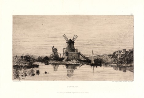Adolphe Appian (French, 1818 - 1898). Souvenir, 1873-1874. Etching.
