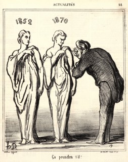 Honoré Daumier (French, 1808 - 1879). CÂ¸a prenda t'-il!, 1870. From Actualités. Lithograph on