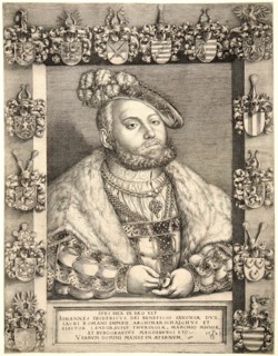 Georg Pencz (German, ca. 1500-1550). Portrait of John Frederick the Magnanimous, Duke of Saxony,