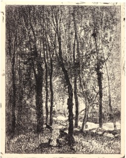 Charles FranÃ§ois Daubigny (French, 1817 - 1878). La Gardeuse de ChÃ¨vres, 1862. From Quarante