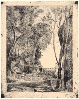 Jean-Baptiste-Camille Corot (French, 1796 - 1875). The Little Shepherd (Le Petit Berger), 1855.
