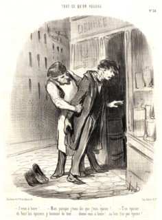 Honoré Daumier (French, 1808 - 1879). J'veux Ã  boire!..., 1849. From Tout ce qu'on voudra.