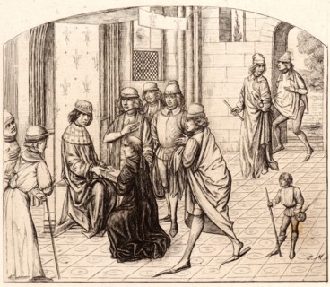 Charles Meryon (French, 1821 - 1868). The Printer Valerius Maximus Being Presented to the King