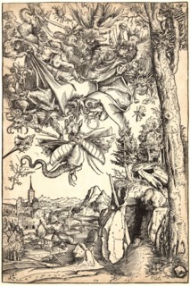Lucas Cranach the Elder (German, 1472-1553). Temptation of St. Anthony, 1506. Woodcut. Second of