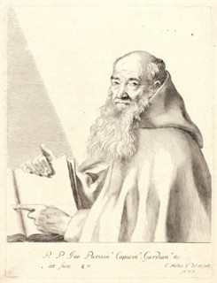 Claude Mellan (French, 1598 - 1688). Father Yves (Le PÃ¨re Yves), 1677. Engraving.