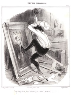 Honoré Daumier (French, 1808 - 1879). Ungrateful countryâ€îyou shall not have my work! (Ingrate