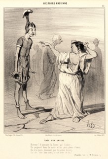 Honoré Daumier (French, 1808 - 1879). Ãânée aux Enfers, 1842. From Histoire Ancienne. Lithograph on