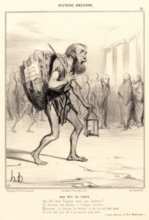 Honoré Daumier (French, 1808 - 1879). Bon Mot du Temps, 1842. From Histoire Ancienne. Lithograph on