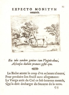 Jacques Callot (French, 1592 - 1635). La Biche, 17th century. From The Life of the Virgin in