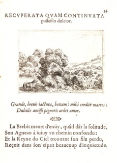 Jacques Callot (French, 1592 - 1635). La Brebis Appelant son Agneau, 17th century. From The Life of