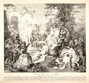 Franz Anton Maulbertsch (Austrian, 1724-1796). Das Bild der Duldung, 1785. Engraving and etching.