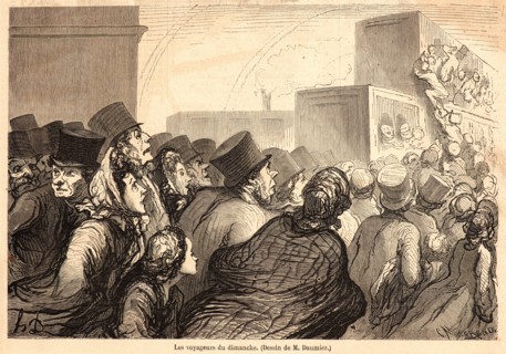 C. Maurand (French, active 19th century) after Honoré Daumier (French, 1808 - 1879). Les Voyageurs