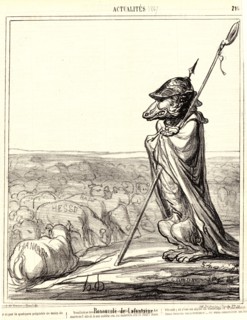 Honoré Daumier (French, 1808 - 1879). Renouvelée de la Fontaine, 1867. From Actualités. Lithograph