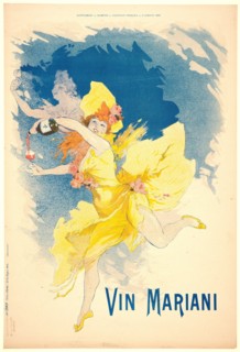 Jules Chéret (French, 1836 - 1932). Vin Mariani, 1894. Color lithograph printed in five colors on