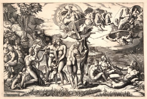 Marco Dente (aka Marco da Ravenna, Italian, ca. 1486-1527) after Marcantonio Raimondi (Italian, ca.