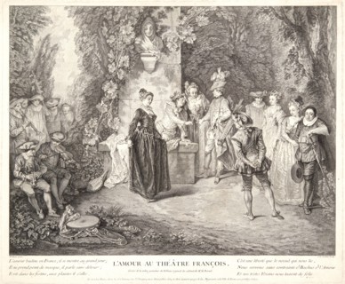 Charles-Nicolas Cochin I (French, 1688-1754) after Jean-Antoine Watteau (French, 1684 - 1721). Love