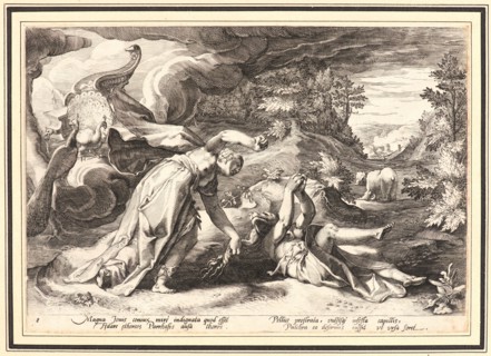 Anonymous after Hendrick Goltzius (Dutch, 1558 - 1617). Juno Turning Callisto into a Bear, ca. 1590
