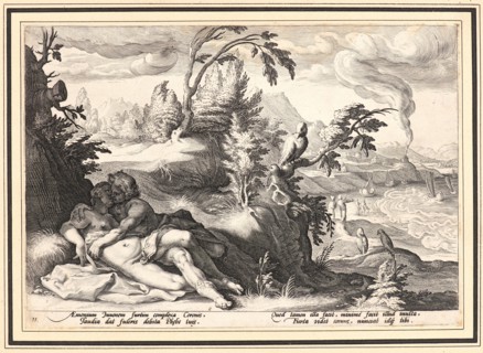 Anonymous after Hendrick Goltzius (Dutch, 1558 - 1617). Apollo and Coronis, ca. 1590. From