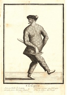 Nicolas Bonnart (French, 1636 - 1718). L'Arlequin, ca. 1680-1690. From Five Characters from the