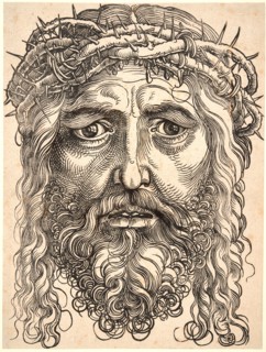 Hans Sebald Beham (German, 1500-1550). The Head of Christ Crowned with Thorns, ca. 1520-1530.