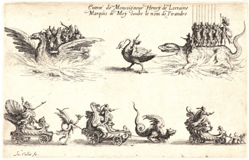 Jacques Callot (French, 1592 - 1635). Entree de Monseigneur Henri de Lorraine, 17th century. From