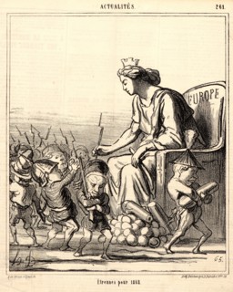 Honoré Daumier (French, 1808 - 1879). Etrennes Pour 1868, 1867. Lithograph on newsprint paper.