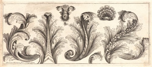 Domenico Bonavera (aka Domenico Bonaveri) (Italian, ca. 1640 - ca. 1700). Plate 2 from the set of