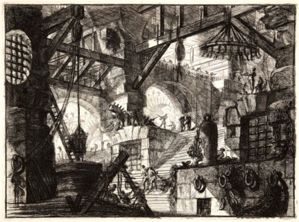 Giovanni Battista Piranesi (Italian, 1720 - 1778). The Well, 1761. From Carceri d'Invenzione di G.