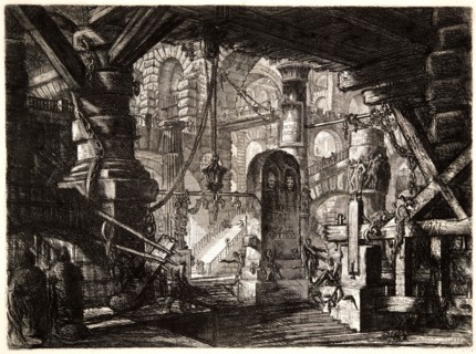 Giovanni Battista Piranesi (Italian, 1720 - 1778). The Pier with Chains, 1761. From Carceri