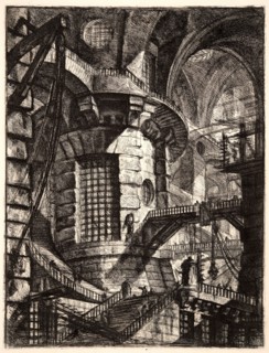 Giovanni Battista Piranesi (Italian, 1720 - 1778). The Round Tower, 1761. From Carceri d'Invenzione
