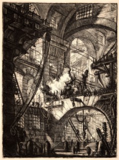 Giovanni Battista Piranesi (Italian, 1720 - 1778). The Smoking Fire, 1761. From Carceri