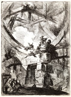 Giovanni Battista Piranesi (Italian, 1720 - 1778). The Giant Wheel, 1761. From Carceri d'Invenzione