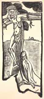 Ãâmile Bernard (French, 1868 - 1941). Christ (Crucifixion), 1894. Woodcut on heavy cream laid paper