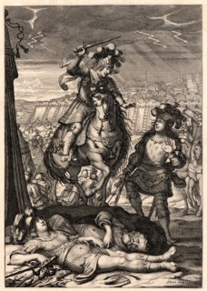 Abraham Bosse (French, 1602-1676) after Claude Vignon (French, 1593 - 1670). Joan of Arc Rescues