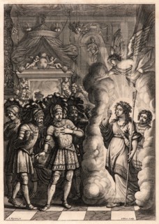 Abraham Bosse (French, 1602-1676) after Claude Vignon (French, 1593 - 1670). Joan of Arc Presented