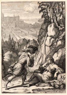 Abraham Bosse (French, 1602-1676) after Claude Vignon (French, 1593 - 1670). Roger Finds His