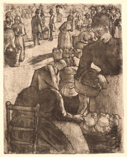 Pissarro, Le marché aux légumes à Pontoise