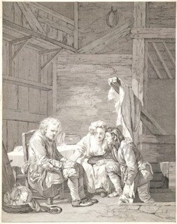Laurent Cars (French, 1699-1771) after Jean-Baptiste Greuze (French, 1725 - 1805). The Blind Man