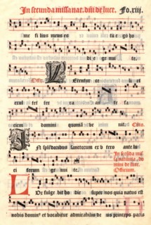Anonymous (French). Leaf from a French Psalter, 1551. Woodcut printed on two sides in red and black