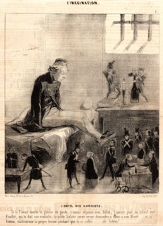 Honoré Daumier (French, 1808 - 1879). L'HÃ´tel des Haricots, 1843. From L'Imagination. Lithograph
