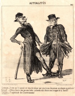 Honoré Daumier (French, 1808 - 1879). Casmajo ...Ratopoil..., 1851. From Actualités. Lithograph on