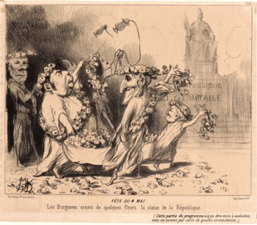 Honoré Daumier (French, 1808 - 1879). FÃªte du 4 Mai, 1850. From Actualités. Lithograph on wove