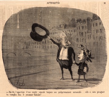 Honoré Daumier (French, 1808 - 1879). Mon fils, l'apparition d'une comÃ¨te..., 1853. From