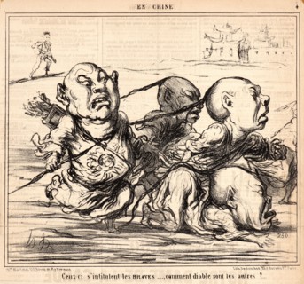 Honoré Daumier (French, 1808 - 1879). Ceux-ci s'intitulent les braves..., 1859. From En Chine.