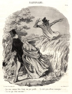 Honoré Daumier (French, 1808 - 1879). We are stupid to be so afraidâ€îit is nothing but a horrible