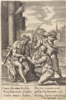 Mocking of Christ, Hieronymus Wierix, Hans Liefrinck (I), 1563 - before 1573