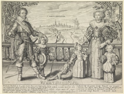 Family Portrait of Frederik Hendrik, Amalia and their children William II, Henriette and Louise